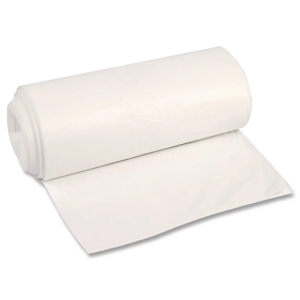 Online 43 in. x 48 in. 56-Gallon 16 mic. Perforated Roll High-Density Can Liners (200/Carton) Trash & Waste Bins