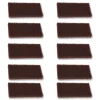 Online 4.62 in. x 10 in. Heavy-Duty Utility Pad - Brown (10/Carton) Cleaning & Janitorial Supplies