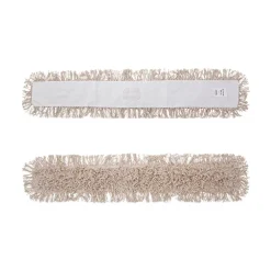 Hot 48 in. x 5 in. Hygrade Cotton Industrial Dust Mop Head - White Cleaning & Janitorial Supplies