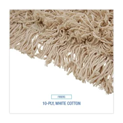 Hot 48 in. x 5 in. Hygrade Cotton Industrial Dust Mop Head - White Cleaning & Janitorial Supplies