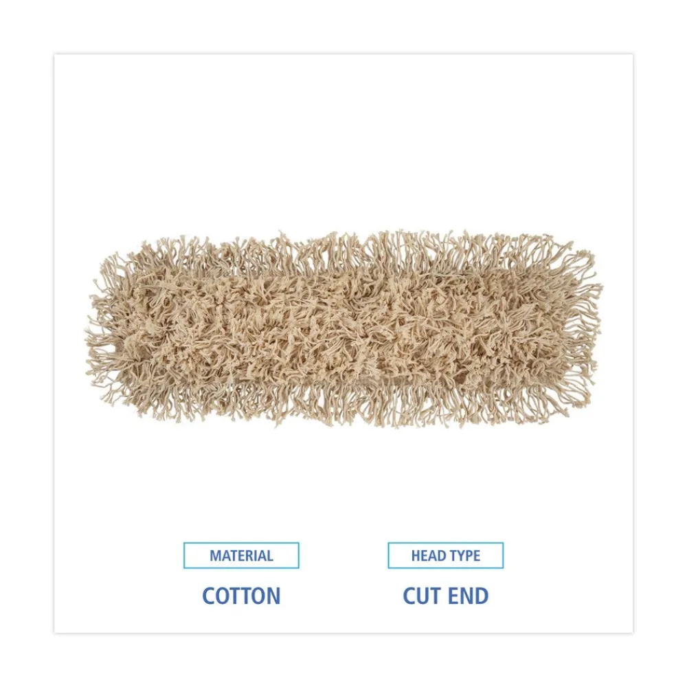 Online 24 in. x 5 in. Industrial Hygrade Cotton Dust Mop Head - White Cleaning & Janitorial Supplies