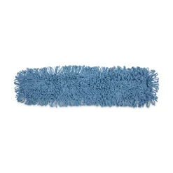 Best 36 in. x 5 in. Looped-End Cotton/ Synthetic Blend Dust Mop Head - Blue Cleaning & Janitorial Supplies