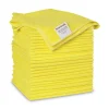 16 in. x 16 in. Microfiber Cleaning Cloths - Yellow (24/Pack) Cleaning & Janitorial Supplies