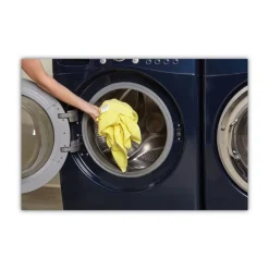 16 in. x 16 in. Microfiber Cleaning Cloths - Yellow (24/Pack) Cleaning & Janitorial Supplies