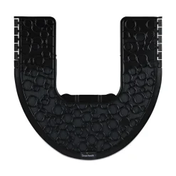 New 22 in. x 22 in. Non-Slip Rubber Commode Mat 2.0 Disposable Toilet Floor Mat - Black (6/Carton) Office Furniture & Lighting