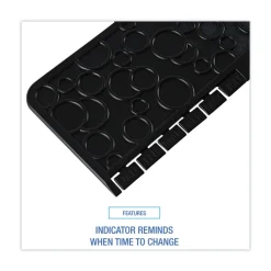 New 22 in. x 22 in. Non-Slip Rubber Commode Mat 2.0 Disposable Toilet Floor Mat - Black (6/Carton) Office Furniture & Lighting