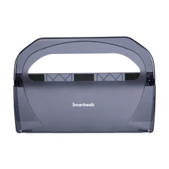17.25 in. x 3.13 in. x 11.75 in. Toilet Seat Cover Dispenser - Smoke Black Paper & Dispensers