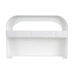 Best 16 in. x 3 in. x 11.5 in. Toilet Seat Cover Dispenser - White (2/Box) Paper & Dispensers