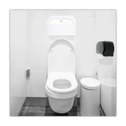 Best 16 in. x 3 in. x 11.5 in. Toilet Seat Cover Dispenser - White (2/Box) Paper & Dispensers