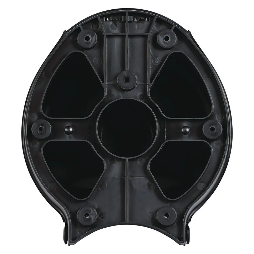 Hot 11 in. x 6.25 in. x 12.25 in. Single Jumbo Toilet Tissue Dispenser - Black Paper & Dispensers