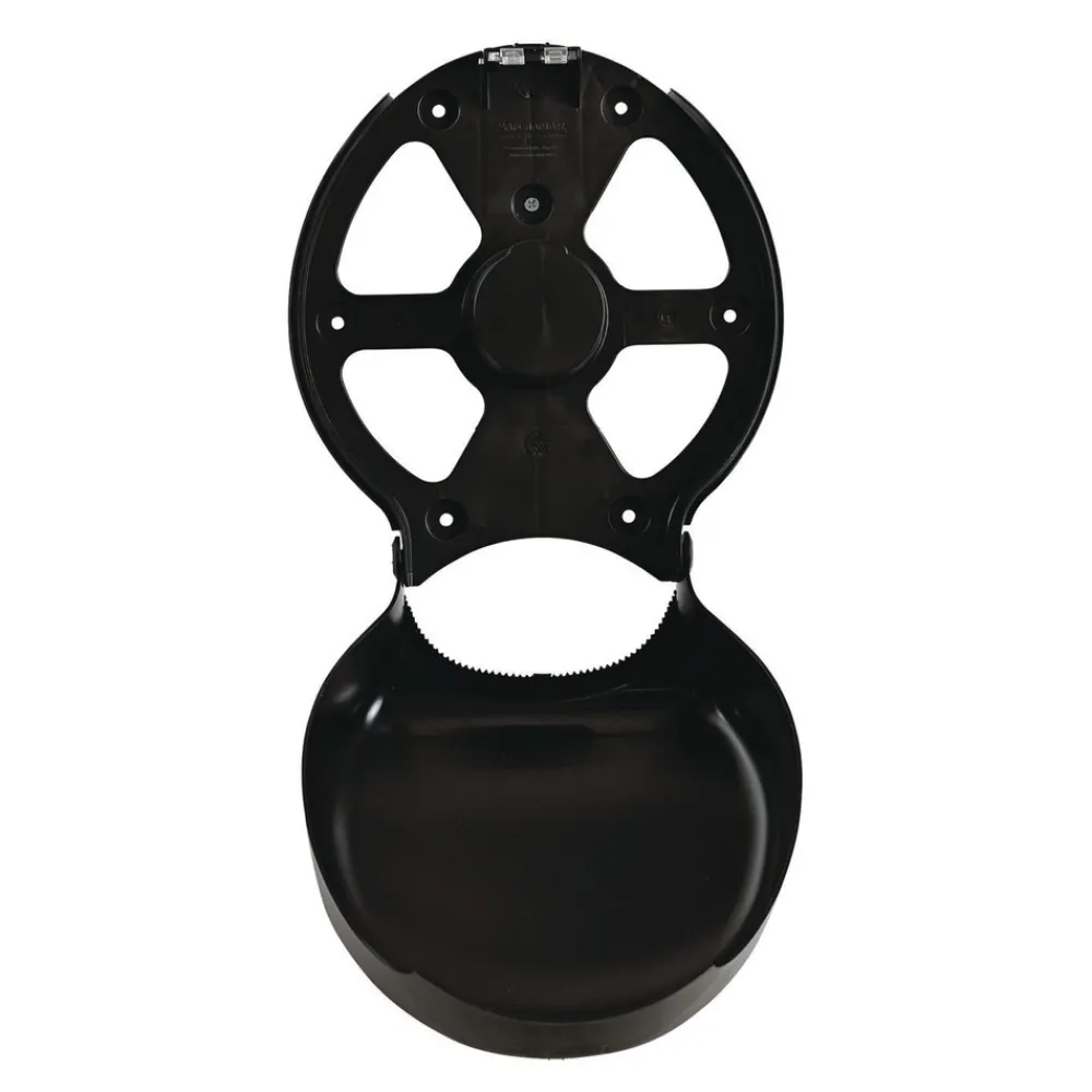 Hot 11 in. x 6.25 in. x 12.25 in. Single Jumbo Toilet Tissue Dispenser - Black Paper & Dispensers