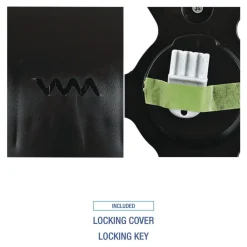 Hot 11 in. x 6.25 in. x 12.25 in. Single Jumbo Toilet Tissue Dispenser - Black Paper & Dispensers