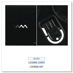 13 in. x 6.75 in. x 8.75 in. Standard Twin Toilet Tissue Dispenser - Black Paper & Dispensers