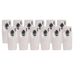 Clearance 9.5 in. x 3.5 in. x 3.75 in. Metered Air Freshener Dispenser - White (12/Carton) Odor Control