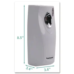 Clearance 9.5 in. x 3.5 in. x 3.75 in. Metered Air Freshener Dispenser - White (12/Carton) Odor Control