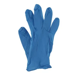 Online 5 mil Disposable General-Purpose Powder-Free Nitrile Gloves - Large, Blue (100/Box) Cleaning & Janitorial Supplies