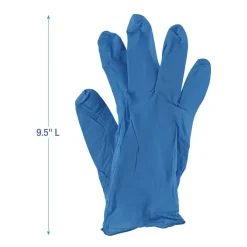 Online 5 mil Disposable General-Purpose Powder-Free Nitrile Gloves - Large, Blue (100/Box) Cleaning & Janitorial Supplies