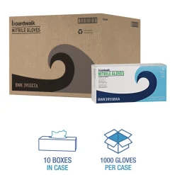 5 mil Disposable Powder-Free Nitrile Gloves - Small, Blue (1000/Carton) Cleaning & Janitorial Supplies