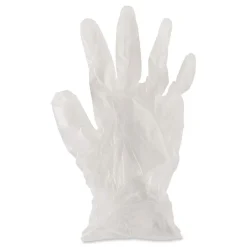 New 3.6 mil Thick 9.5 in. Long Powder-Free Exam Vinyl Gloves - Medium, Clear (100/Box, 10 Boxes/Carton) Cleaning & Janitorial Supplies