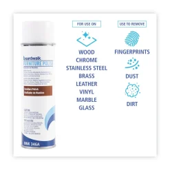 Clearance 19 oz. Aerosol Spray Furniture Polish - Lemon Scent (12/Carton) Cleaning & Janitorial Supplies