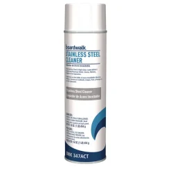 Best 18 oz. Aerosol Spray Water-in-Oil Based Stainless Steel Cleaner and Polish - Lemon Scent (12/Carton) Cleaning & Janitorial Supplies