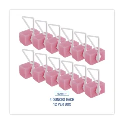 Sale 4 oz. Cherry Scent Toilet Bowl Para Deodorizer Block - Pink (12/Box) Odor Control