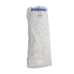 Clearance 24 oz. Cut-End Lie-Flat Rayon Wet Mop Head - White (12/Carton) Cleaning & Janitorial Supplies