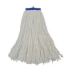 16 oz. Cut-End Lie-Flat Rayon Wet Mop Head - White (12/Carton) Cleaning & Janitorial Supplies