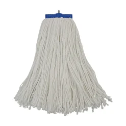 16 oz. Cut-End Lie-Flat Rayon Wet Mop Head - White (12/Carton) Cleaning & Janitorial Supplies