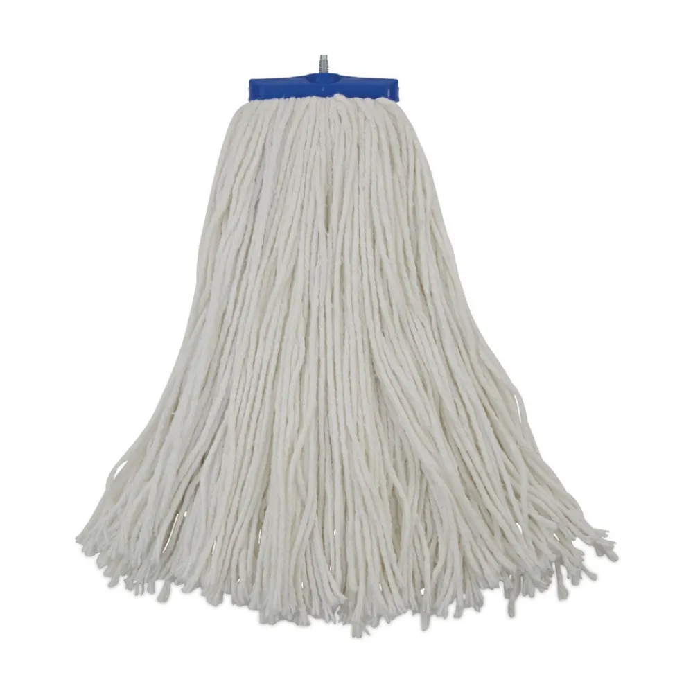 16 oz. Cut-End Lie-Flat Rayon Wet Mop Head - White (12/Carton) Cleaning & Janitorial Supplies