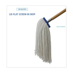 16 oz. Cut-End Lie-Flat Rayon Wet Mop Head - White (12/Carton) Cleaning & Janitorial Supplies