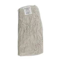 Outlet 20 oz. Premium Cut-End Cotton Wet Mop Heads - White (12/Carton) Cleaning & Janitorial Supplies