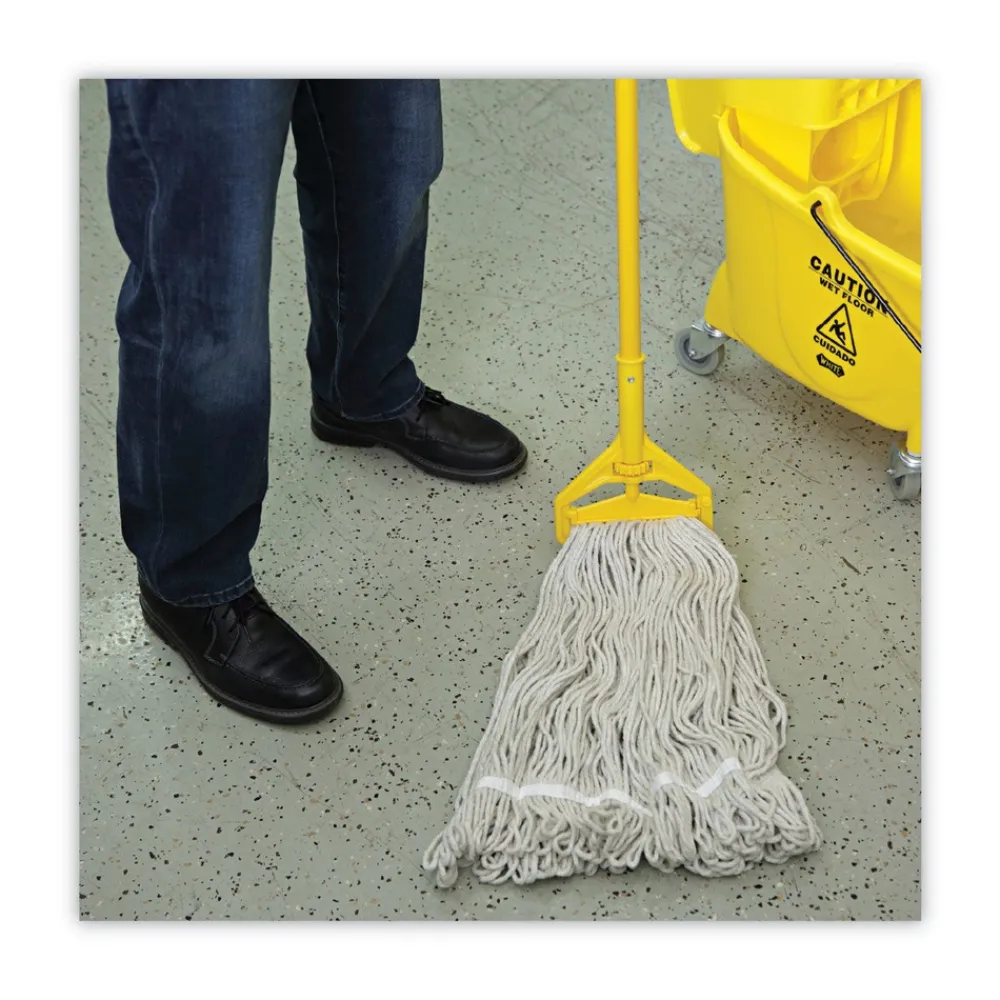 Best 24 oz. Pro Loop Web/Tailband Cotton Wet Mop Head - White (12/Carton) Cleaning & Janitorial Supplies