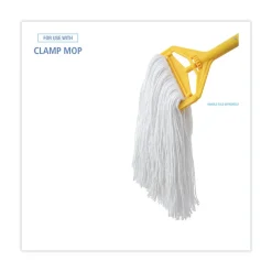 Clearance 20 oz. Rayon Premium Cut-End Wet Mop Heads - White (12/Carton) Cleaning & Janitorial Supplies