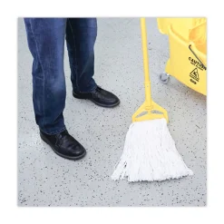 Clearance 20 oz. Rayon Premium Cut-End Wet Mop Heads - White (12/Carton) Cleaning & Janitorial Supplies