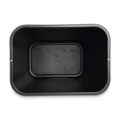 Online 28 qt. Plastic Soft-Sided Wastebasket - Black Trash & Waste Bins