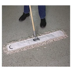 Sale BWK1048 48 x 3 Cotton Dust Mop Head - White Cleaning & Janitorial Supplies