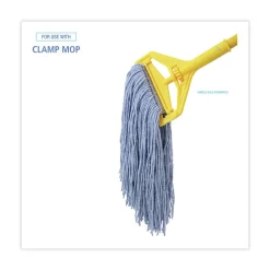 BWK2024B #24 Cotton/Synthetic Fiber Cut-End Standard Mop Head - Blue (12/Carton) Cleaning & Janitorial Supplies