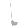 New BWK124C 24 oz. Cotton Fiber Head Deck Mop with 54 in. Wooden Handle (6/Pack) Cleaning & Janitorial Supplies