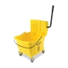 Hot BWK2635COMBOYEL 8.75 Gallon Pro-Pac Side-Squeeze Wringer/Bucket Combo - Yellow/Silver Cleaning & Janitorial Supplies