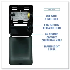 New BWK33GREEN 12.31 in. x 9.31 in. x 15.94 in. Xtra Electronic Hand Towel Dispenser - Black (1-Carton) Paper & Dispensers