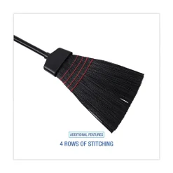 BWK916P 54 in. Wood Handle Maid Broom with Plastic Bristles (1 Dozen) Cleaning & Janitorial Supplies
