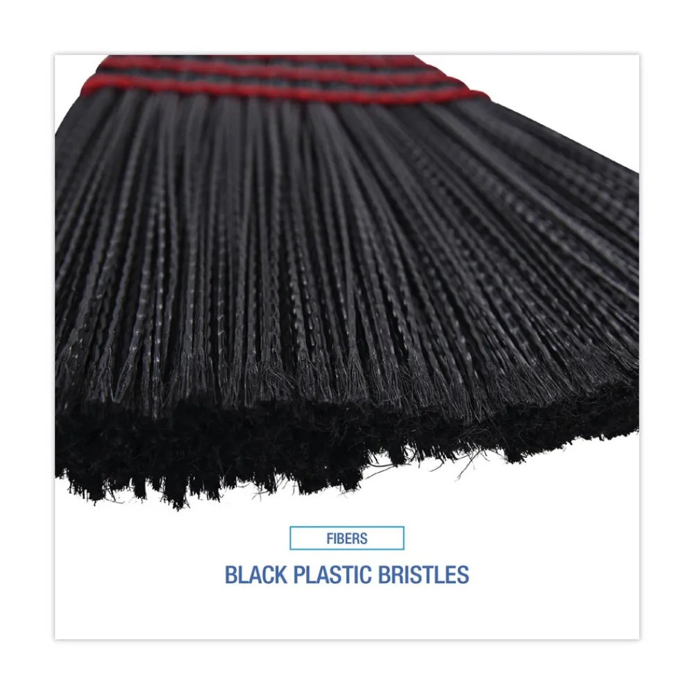 BWK916P 54 in. Wood Handle Maid Broom with Plastic Bristles (1 Dozen) Cleaning & Janitorial Supplies