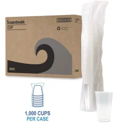 Clearance BWKTRANSCUP20CT 20 oz. Translucent Plastic Cold Cups - Clear (1000/Carton) Tabletop And Serveware