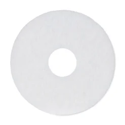 Best BWK4012WHI 12 in. Diameter Polishing Floor Pads - White (5/Carton) Cleaning & Janitorial Supplies