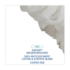 Sale Enviro Clean Looped Mop Head With Tailband - Large, White (12/Carton) Cleaning & Janitorial Supplies