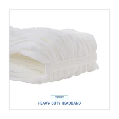 Sale Enviro Clean Looped Mop Head With Tailband - Large, White (12/Carton) Cleaning & Janitorial Supplies