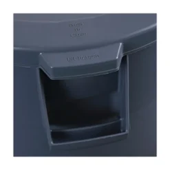 Best Flat-Top Round Lids for 44 Gallon Waste Receptacles - Gray Trash & Waste Bins