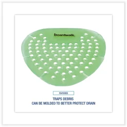 Best Gem Urinal Screens - Herbal Mint Scent, Green (12/Box) Odor Control