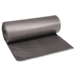 Sale H7658SGKR01 38 in. x 58 in. 1.1 mil 60 gal. Low-Density Waste Can Liners - Gray (100/Carton) Trash & Waste Bins